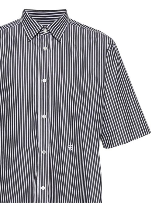 White/black cotton poplin shirt Maison Margiela | S50DR0007S78577001F